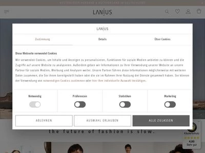 Website von LANIUS GmbH