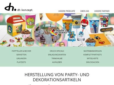 Website von dh-konzept Vertriebs und Marketing GmbH