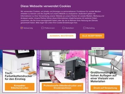 Website von AstroNova GmbH