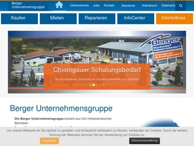 Website von Berger Unternehmensgruppe GmbH & Co.KG