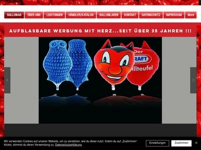 Website von Ballon-AS GmbH