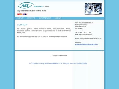 Website von ABS Industriebedarf E.K.