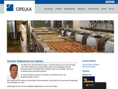 Website von Opelka GmbH