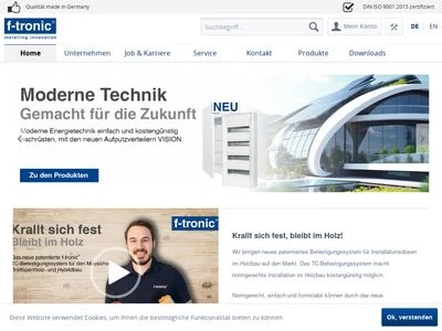 Website von f-tronic GmbH