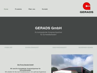 Website von Gerads GmbH