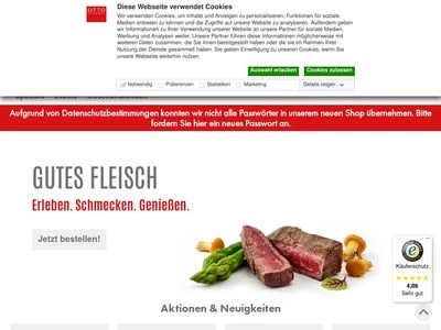 Website von Gebrüder Otto Gourmet GmbH