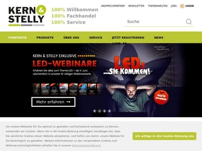Website von Kern & Stelly Medientechnik GmbH