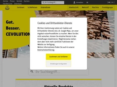 Website von Klingspor AG