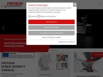 Website von Fritsch GmbH
