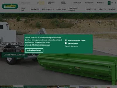 Website von UNSINN Fahrzeugtechnik GmbH