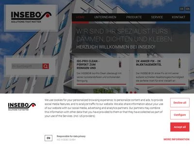 Website von WS INSEBO GmbH
