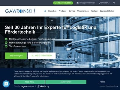 Website von Gawronski GmbH