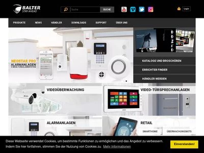Website von Balter GmbH