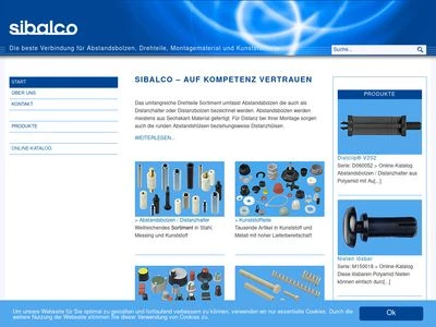 Website von Sibalco W. Siegrist & Co. GmbH