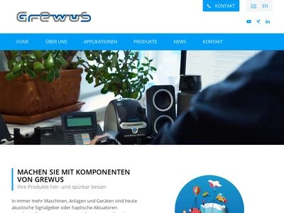 Website von GREWUS GmbH