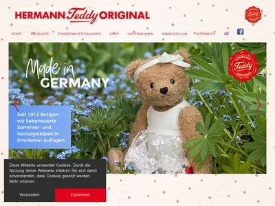 Website von Teddy-Hermann GmbH