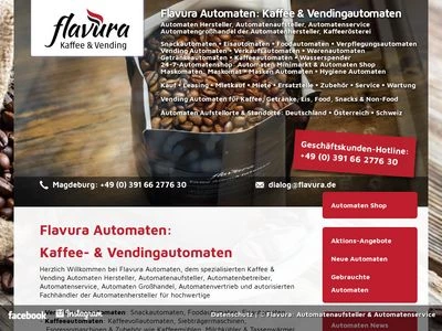 Website von Flavura GmbH