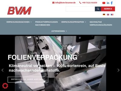 Website von BVM BRUNNER GMBH & Co. KG