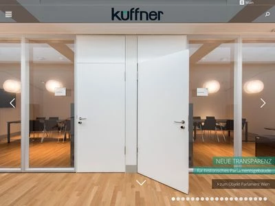 Website von Küffner Aluzargen GmbH & Co. OHG