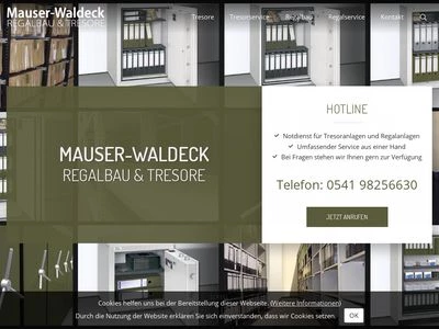 Website von Mauser Waldeck