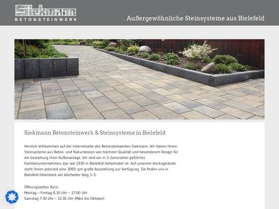 Website von Gustav Siekmann GmbH & Co. KG