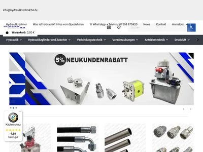 Website von Hydrauliktechnik24 GmbH