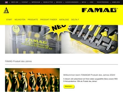 Website von FAMAG-Werkzeugfabrik GmbH & Co. KG