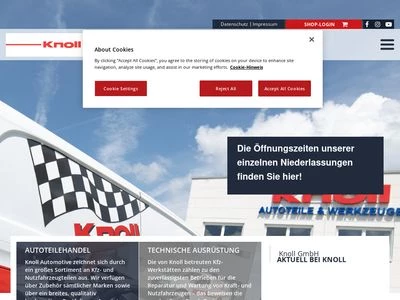 Website von Knoll GmbH