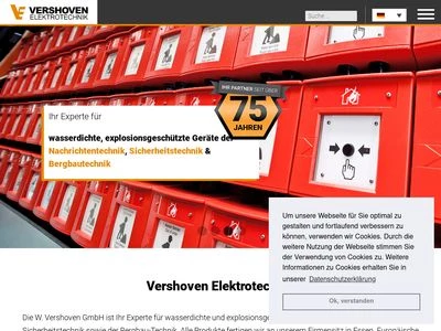 Website von W. Vershoven GmbH