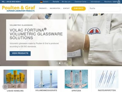 Website von Poulten & Graf GmbH