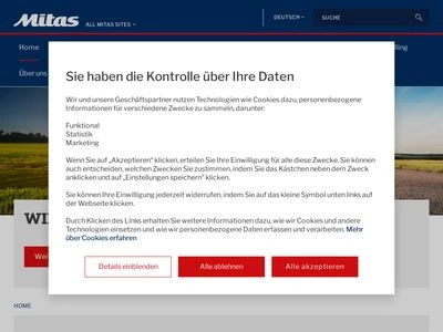 Website von Mitas GmbH