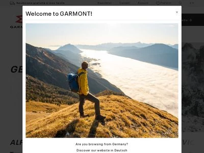Website von Garmont International S.r.l.