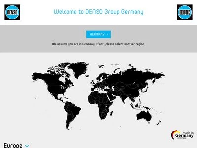 Website von DENSO-Holding GmbH & Co. KG