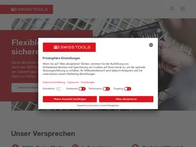 Website von PB Swiss Tools AG