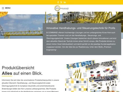 Website von B-COMMAND GmbH