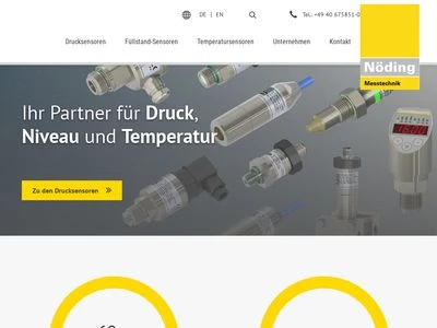 Website von Nöding Meßtechnik GmbH