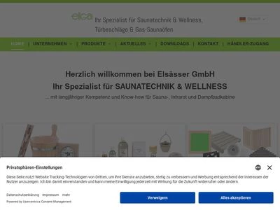 Website von Elsässer GmbH