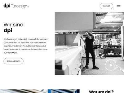 Website von dpi türdesign GmbH