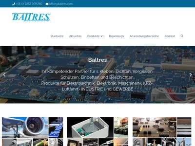 Website von Baltres Handelsges.m.b.H.