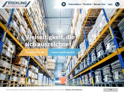 Website von Franz Stickling GmbH