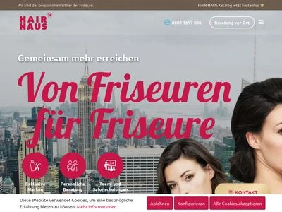 Website von HAIR HAUS GmbH