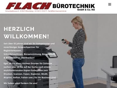 Website von FLACH Bürotechnik GmbH & Co. KG