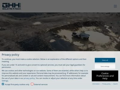Website von GHH Fahrzeuge GmbH