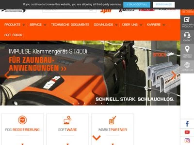 Website von ITW Befestigungssysteme GmbH