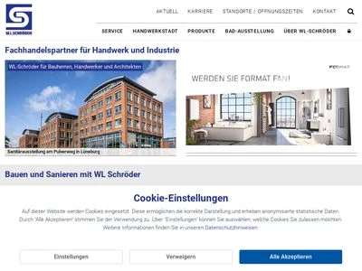 Website von Lüneburger Eisenhandlung W.L. Schröder GmbH & Co. KG