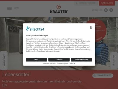 Website von Werner Krauter GmbH