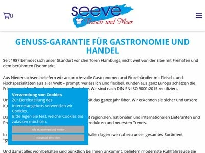 Website von Seeve-Fleisch Vertriebs GmbH
