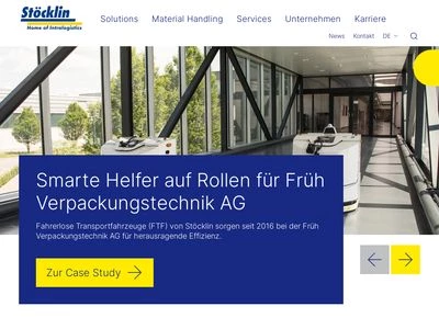 Website von Stöcklin Logistik AG