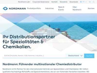 Website von Nordmann Rassmann GmbH
