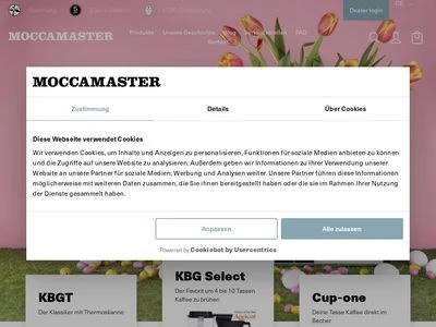 Website von Moccamaster Sales BV